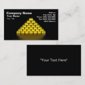 Stapel Goldbarren Visitenkarte (Vorne/Hinten)