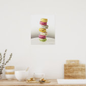 Stapel lebendiger Makaroonen Poster (Küche)
