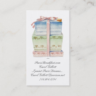 Stapel macaron Kästen Visitenkarte