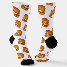 Stapel Pfannkuchen Socken