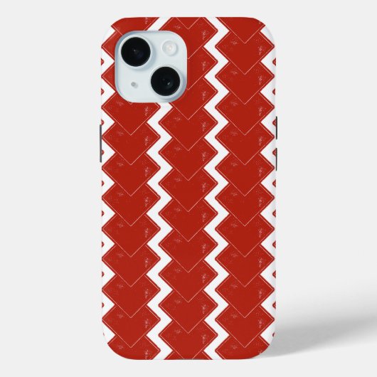 Stapel roter Quadrate Case-Mate iPhone Hülle (Rückseite)