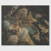 Stapel verschiedener Blätter Foto Geschenkpapier (Flach)