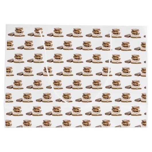 Stapel Vintager Bücher Große Geschenktüte (Rückseite)