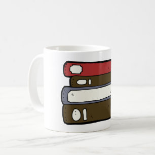 Stapel von Büchern Bibliothek Lesen Kaffeetasse