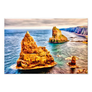 Stapel von Duncansby-Scotland-Malereien Fotodruck