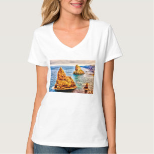 Stapel von Duncansby-Scotland-Malereien T-Shirt