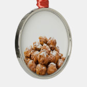 Stapel von gezuckert oliebollen oder brieten ornament aus metall (Rechts)