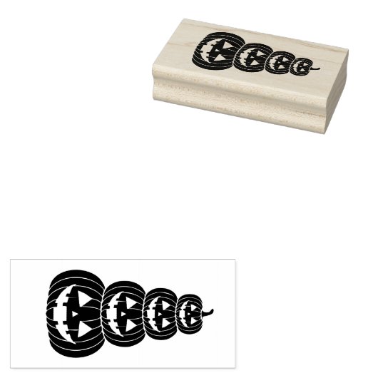 Stapel von Jack-O-Lantern Gummistempel (Stempel)