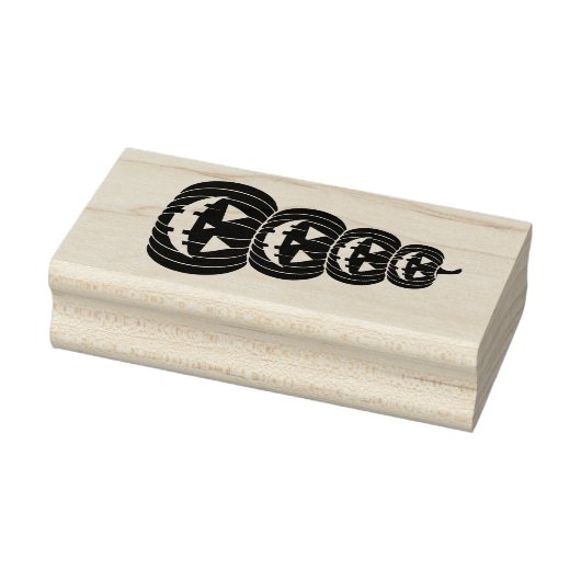 Stapel von Jack-O-Lantern Gummistempel (Stempel)