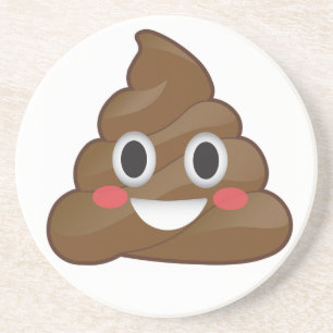 Stapel von kacken glücklichen Emoji Untersetzer