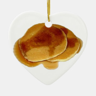 Stapel von Pfannkuchen Keramik Ornament