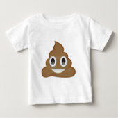 Stapel von Poo Emoji Baby T-shirt (Vorderseite)
