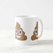 Stapel von Poo Emoji Kaffeetasse (VorderseiteRechts)