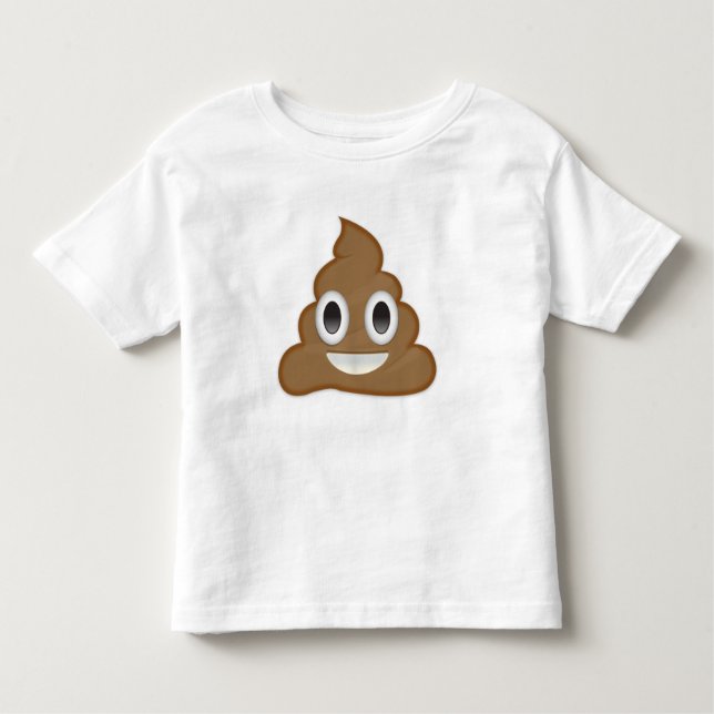 Stapel von Poo Emoji Kleinkind T-shirt (Vorderseite)