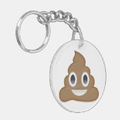 Stapel von Poo Emoji Schlüsselanhänger (Vorderseite links)
