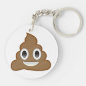 Stapel von Poo Emoji Schlüsselanhänger (Rückseite)