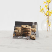 Stapel von Schokoladenkeksen Karte (Gelbe Blume)