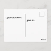 Stapel von Schokoladenkeksen Postkarte (Rückseite)