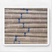 Stapel Zeitungs-Tagesereignisse-Kunst Mousepad (Vorne)
