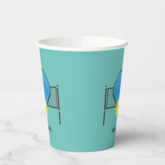 Stapelhalterung für Pickleball-Designpapieraufkleb Pappbecher (Links)