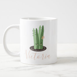 Stapelia Cactus Doodle Name Riant Coffee Tasse