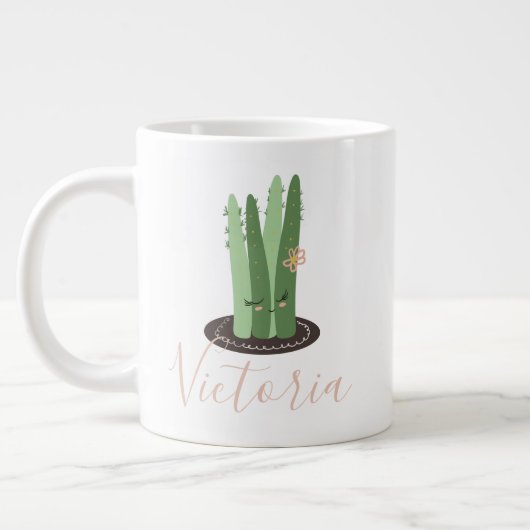 Stapelia Cactus Doodle Name Riant Coffee Tasse (Links)