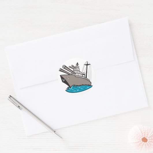 Stapelkleber Runder Aufkleber (Umschlag)