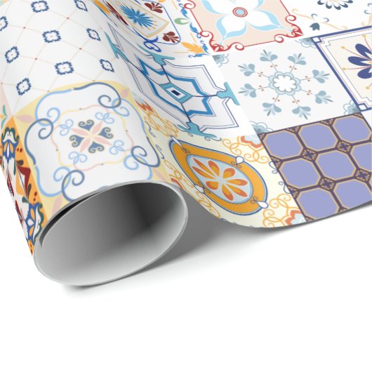 Stapelmuster Geschenkpapier (Rolleneckpunkt)