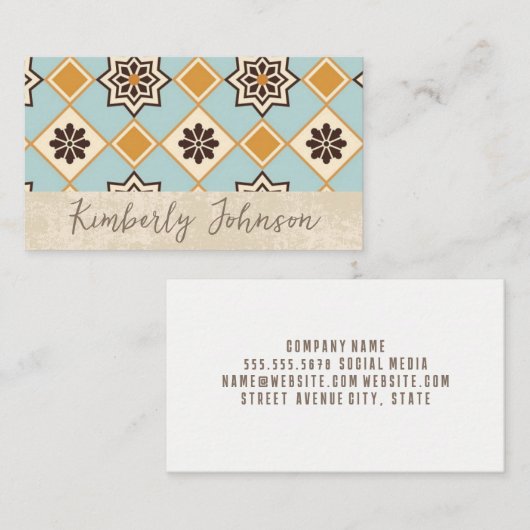 Stapelmuster Visitenkarte (Vorne/Hinten)