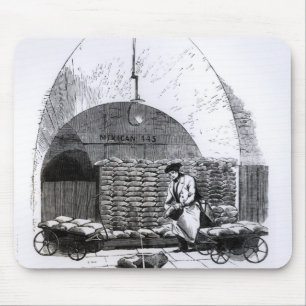 Stapeln der Taschen der Dollar in einem Fach Mousepad