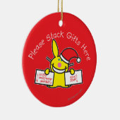 Stapeln Sie bitte Geschenke hier Keramikornament (Rechts)