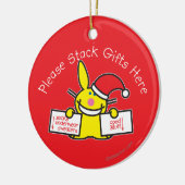 Stapeln Sie bitte Geschenke hier Keramikornament (Links)