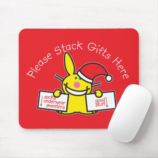 Stapeln Sie bitte Geschenke hier Mousepad (Mit Mouse)