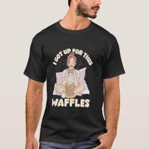 Stapeln Sie sie hoch Waffel Brunch Spaß T-Shirt