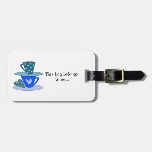 Stapeln von Teacups Gepäckanhänger (Vorderseite horizontal)