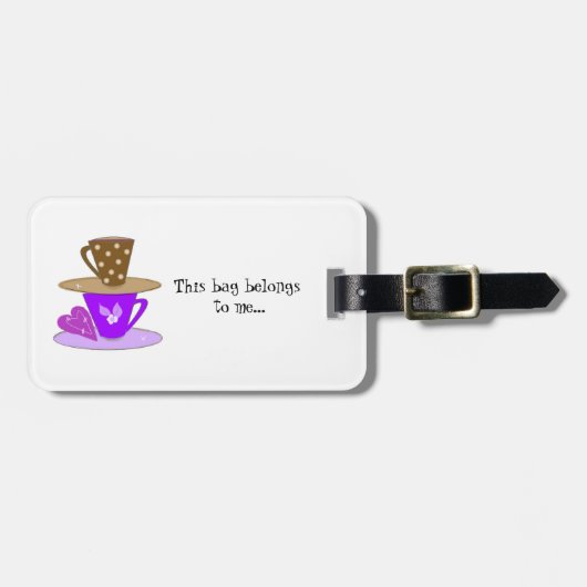 Stapeln von Teacups Gepäckanhänger (Vorderseite horizontal)