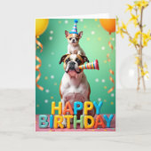 Stapels Puppies Party Karte (Gelbe Blume)