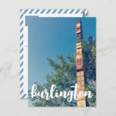 Stapelschränke in Burlington-Vermontpost Postkarte (Vorne/Hinten)