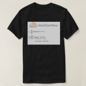 Stapelüberlauf T-Shirt (Design vorne)