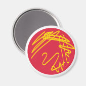 Staph aureus Culture Magnet (Vorderseite/Rückseite)