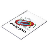 Staph nur (Bakteriendiagramm Prokaryote Bakterien) Notizblock (Linke Seite)