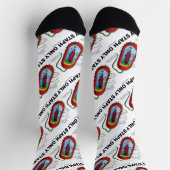 Staph nur Bakteriendiagramm Prokaryote Bakterien Socken (Oben)