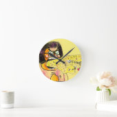 Staphneys besonderer Auswurf Runde Wanduhr (Zuhause)