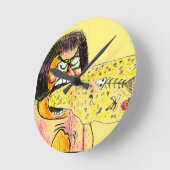 Staphney's Special Spew Runde Wanduhr (Winkel)