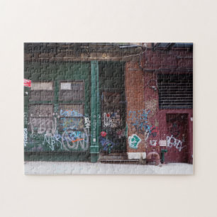 Staple Street Scene Tribeca New York City NYC Puzzle