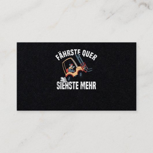 Staplertreiber Visitenkarte (Vorderseite)