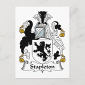 Stapleton-Familienwappen Postkarte (Vorderseite)