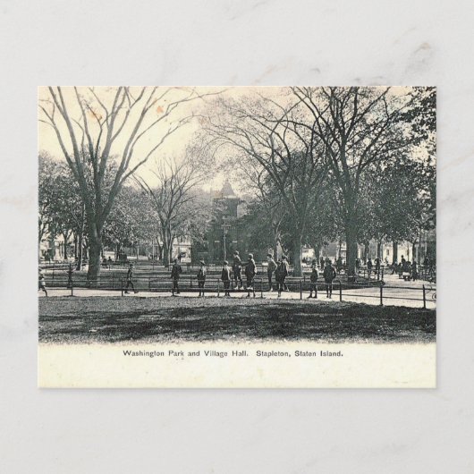 Stapleton, Staten Island, NY 1908 Vintage Postkarte (Vorderseite)