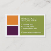 Staplungsblöcke - Art B Visitenkarte (Rückseite)