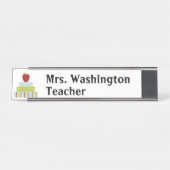 Staplungsbuch-Lehrer-Schreibtisch-Namensschild Schreibtischnamensplakette (Vorderseite )